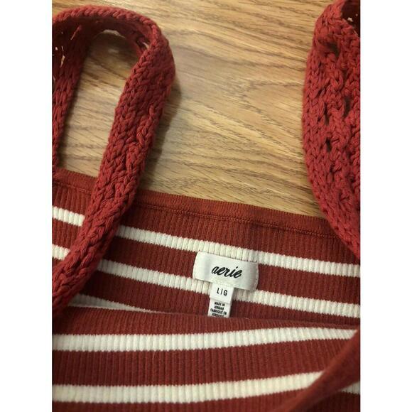 Aerie Crochet Sweater Tank Top Size Large - Picture 5 of 7